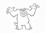 Coloring Pages Sulley sketch template