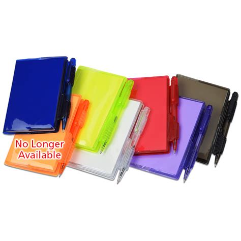 imprintca clear view mini notebook set