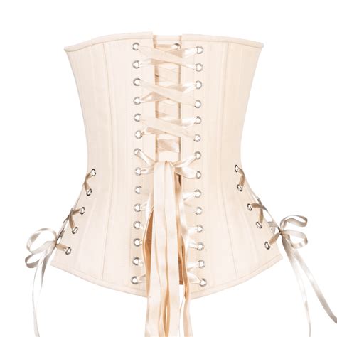 beige cotton slim overbust lucy s corsetry