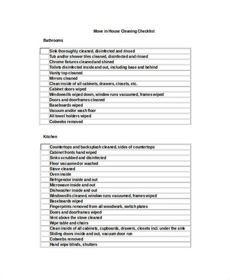 checklist template   word excel  documents