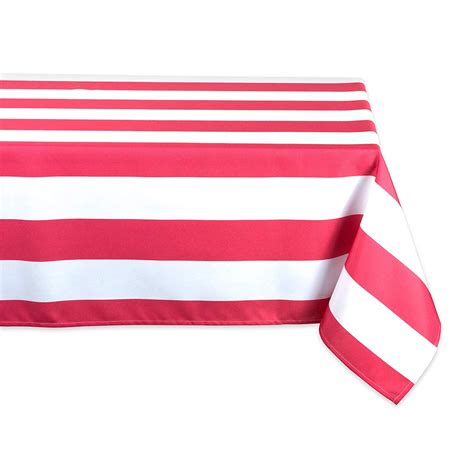 pink  white striped rectangular outdoor tablecloth walmartcom