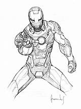 Iron Man Coloring Kids Pages Drawings Scketches Super sketch template