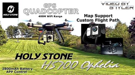 holy stone hs ophelia fpv gps p drone full review custom flight path map support