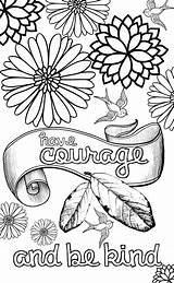 Grown Courage sketch template