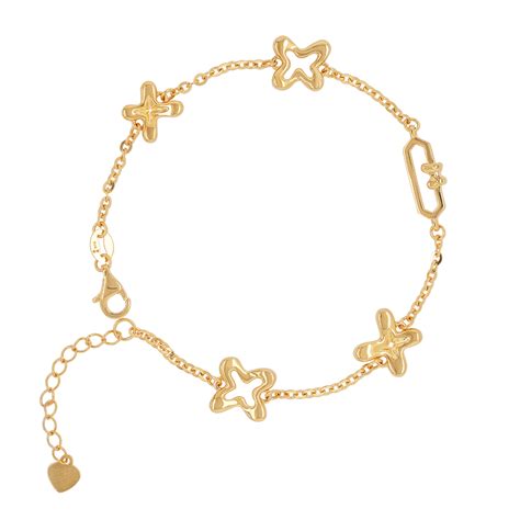 916 Gold Si Dian Jin Designer Series Sweet Blossoming Bracelet On