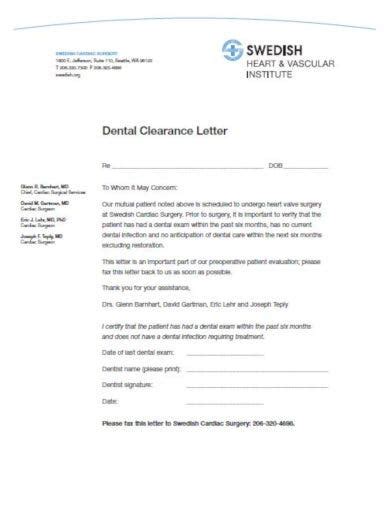medical clearance letter template