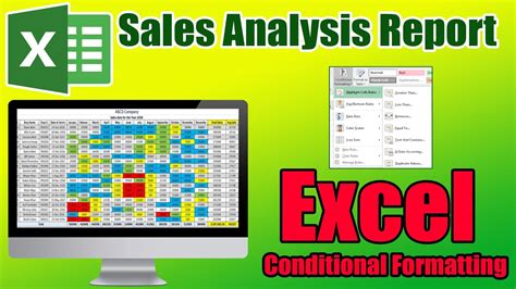 excel sales analysis report excel conditional formatting excel