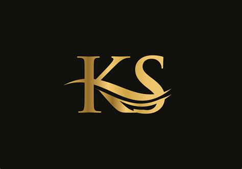 ks linked logo  business  company identity creative letter ks