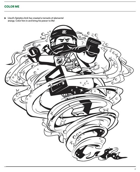 ninjago masters  spinjitzu coloring pages coloring pages
