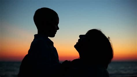 mother loving her son silhouetted stock footage video 2129951 shutterstock