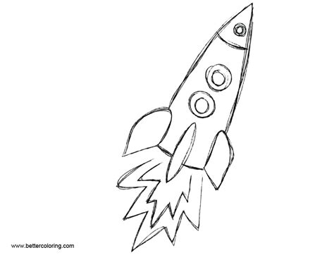 rocket ship coloring pages hand drawing  printable coloring pages