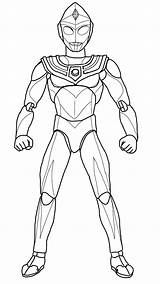 Ultraman Mewarna Mewarnai Kartun Getdrawings Orb Act sketch template