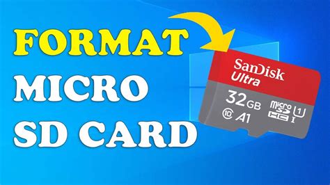 format micro sd card  windows  pclaptop fast method youtube