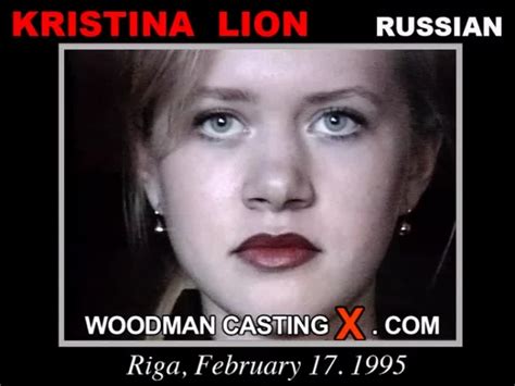 kristina lion woodman casting x official website