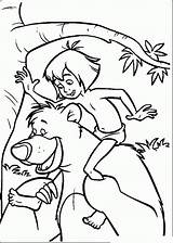Coloring Mowgli Pages Kids Jungle Book Popular Baloo sketch template