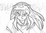 Coloring Pages Kagome Getcolorings Inuyasha sketch template
