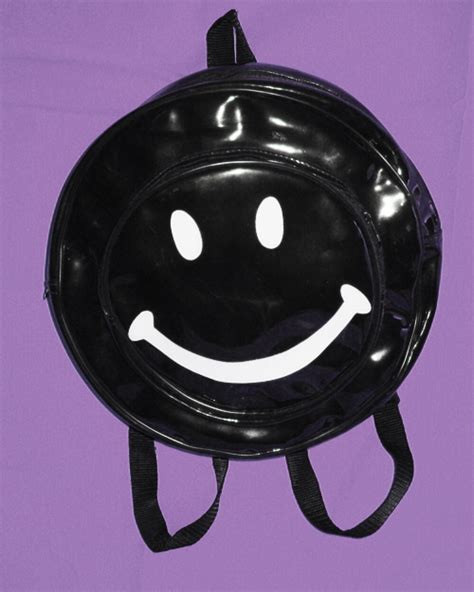 smiley backpack pvc cyber goth look prefab sprout goth