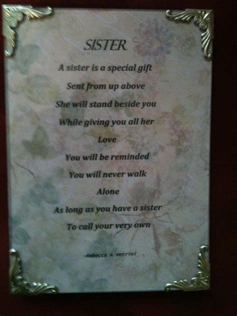 elegant glass framed sister poem t sisters sister poems poems short poems
