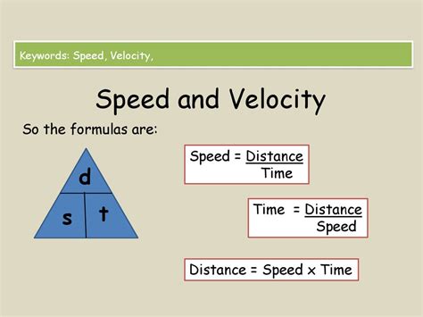 speed  velocity