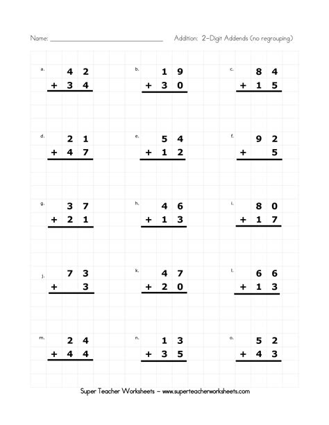images   digit addition  regrouping worksheets