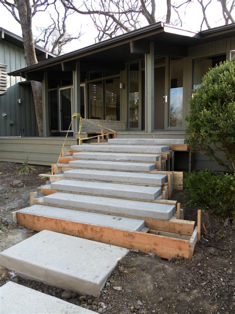 floating concrete steps exterior stairs outdoor stairs concrete steps