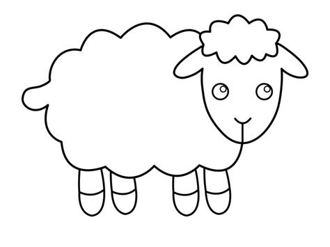 ideas  coloring printable lamb outline