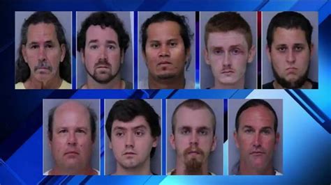 9 men arrested on sex charges in st johns county sting