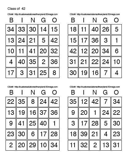 printable bingo cards   page  printable bingo cards
