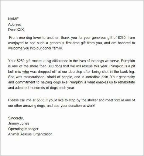 donor   letter  images   letter examples