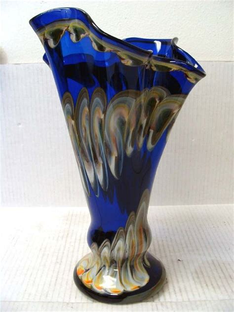 Hand Blown Glass Vase By Krosno Jozefina Of Poland Jan 22 2012