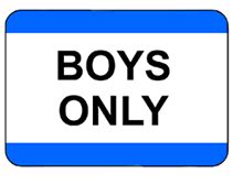 printable boys  temporary sign