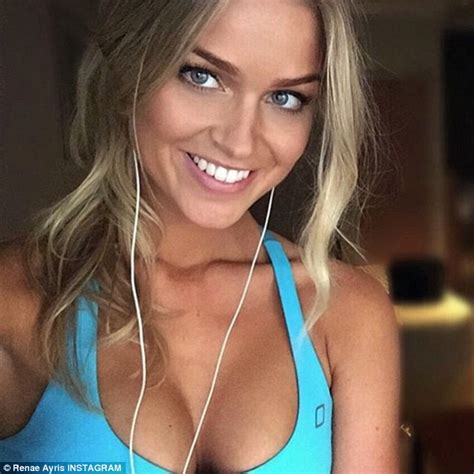 Renae Ayris Puts On A Very Busty Display In Fitness Selfie Daily Mail