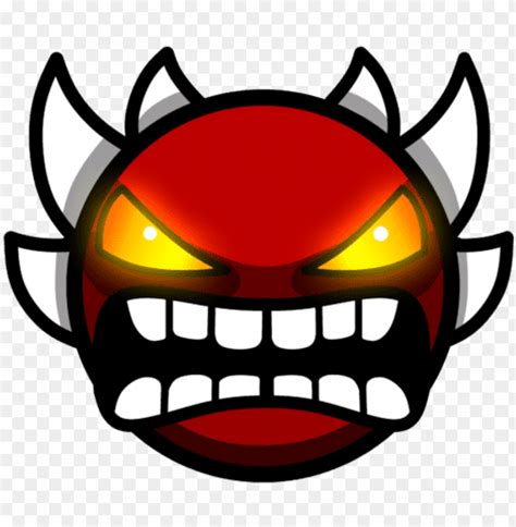 file xtreme extreme demon face geometry dash png image