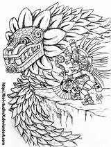 Quetzalcoatl Studiosx Mayan Double Pages Coloring Serpiente Drawings Designs God Warrior Deviantart Illustration Como Printable Template sketch template