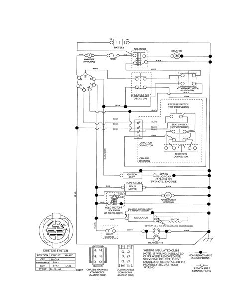 schematic diagram diagram parts list  model ak ariens parts riding mower