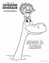 Dinosaur Arlo Good Coloring Spot Disney Printable Pdf Pages Kleurplaat Colouring Dino Color Print Click sketch template