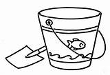 Pail Bucket Clipart Beach Sand Shovel Coloring Clip Spade Line Vintage Cliparts Pages Panda Chair Projects Cute Clipartbest Library Drawing sketch template