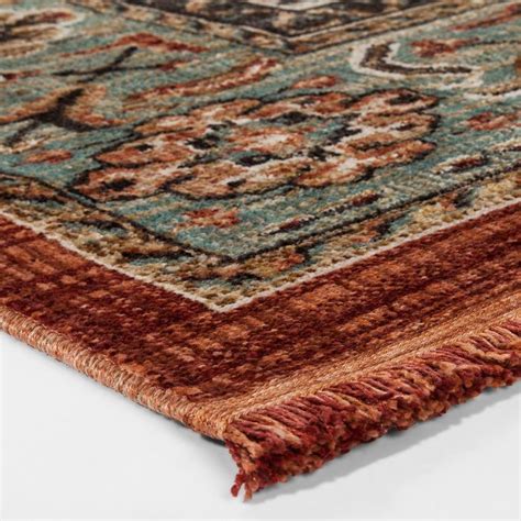 floral woven accent rug threshold rugs accent rugs living room