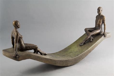 bronze sculpture  balance  jan praet
