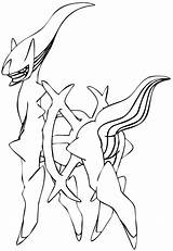 Pokemon Arceus Coloring Pages Legendary Getcolorings sketch template