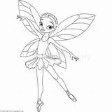 Ballerina Fairy Pages Coloring Getdrawings Getcolorings sketch template