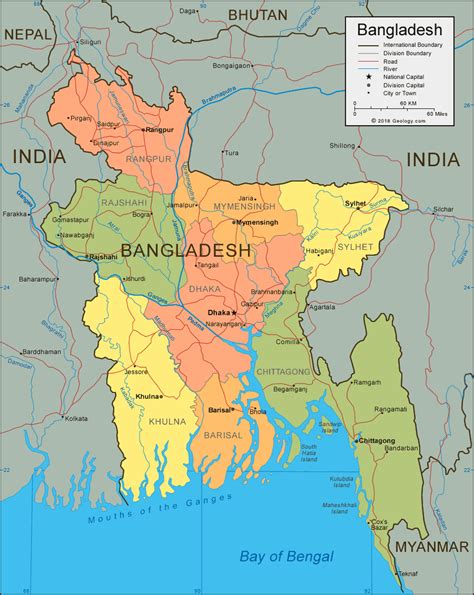 bangladesh map asia map