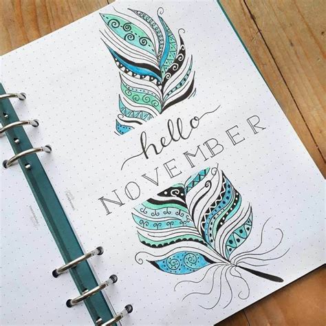 beautiful bullet journal cover page ideas   month   year