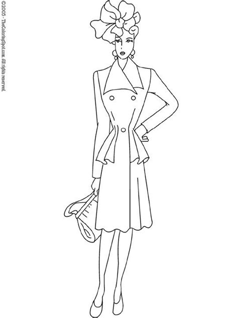 fashion model coloring pages fashion models fashion model drawing