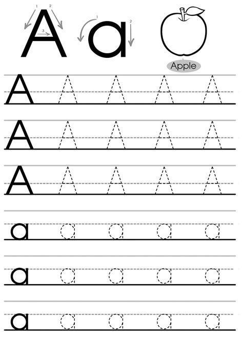 printable letter  worksheets  kindergarten preschoolers digitally