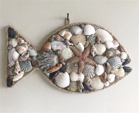 seashells decor nautical wall decor coastal decor ocean
