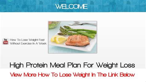 Weight Loss Diet Plan High Protein Bmi Formula