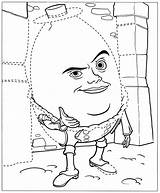 Humpty Dumpty Coloring Puss Boots Adventures Colorkid sketch template