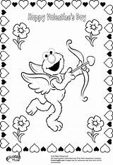 Elmo Coloring Pages Valentine Kids Team sketch template