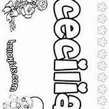 Cecilia Coloring Pages Name Cassie Sheets Hellokids Cecylia Catherine sketch template